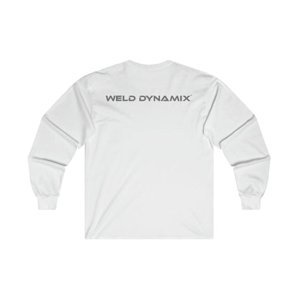 Ultra Cotton Long Sleeve Tee - Gray Weld Dynamix Logo