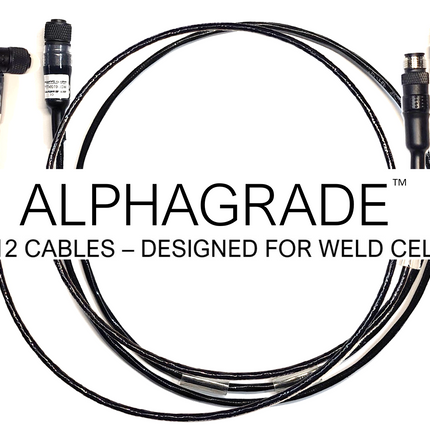 #WCC-0200-T5MF9-A ALPHAGRADE Universal Weld Immune Cable 2.0m Length - 5 Pin M Straight/F 90 - Shielded